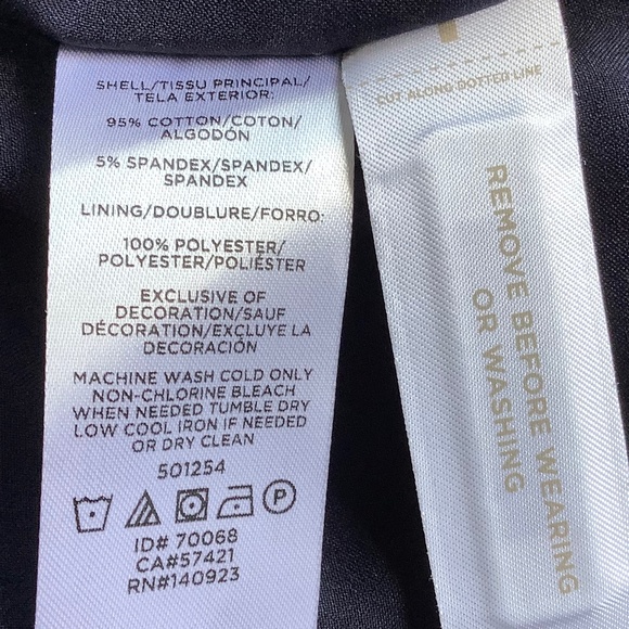 LOFT Navy Blue Herringbone Knit Blue Elbow Patch Blazer SZ 8 - Picture 14 of 15